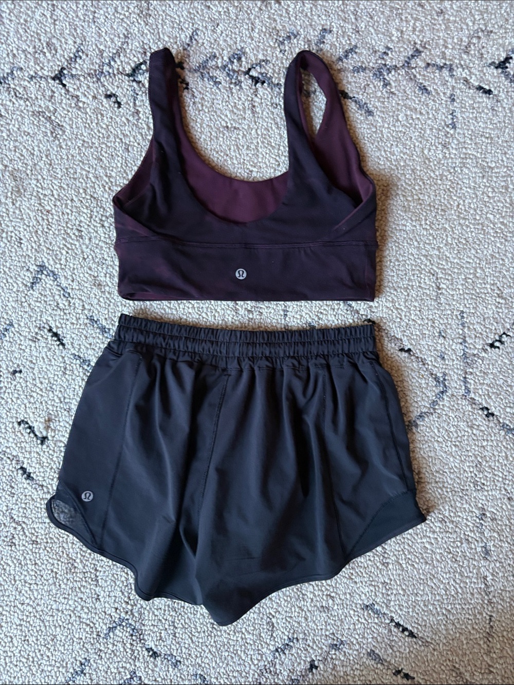 Lululemon set sz 6 reversible bra